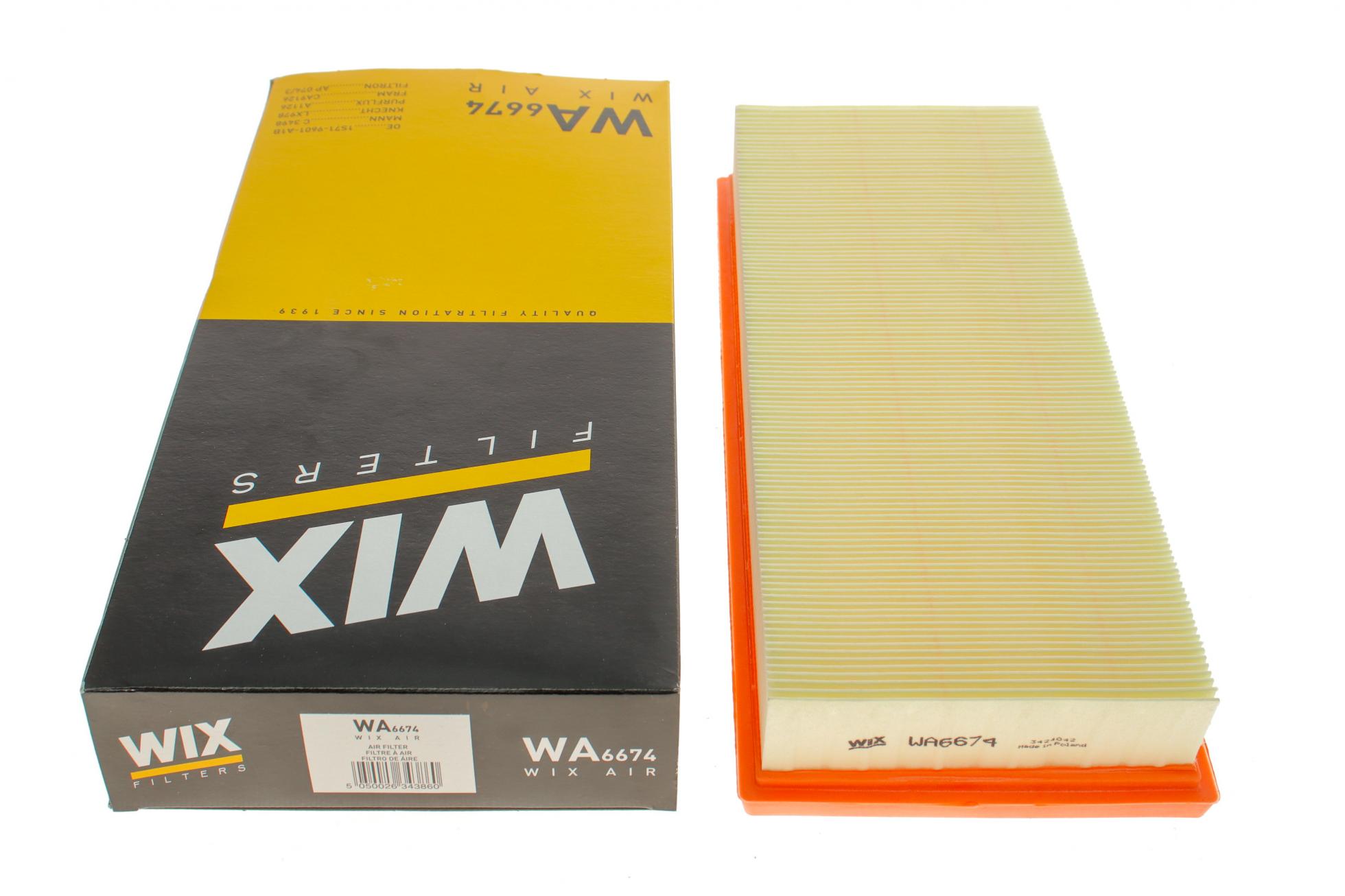 WA6674 WIX FILTERS